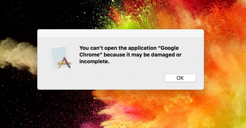 Mac App Damaged Or Incomplete